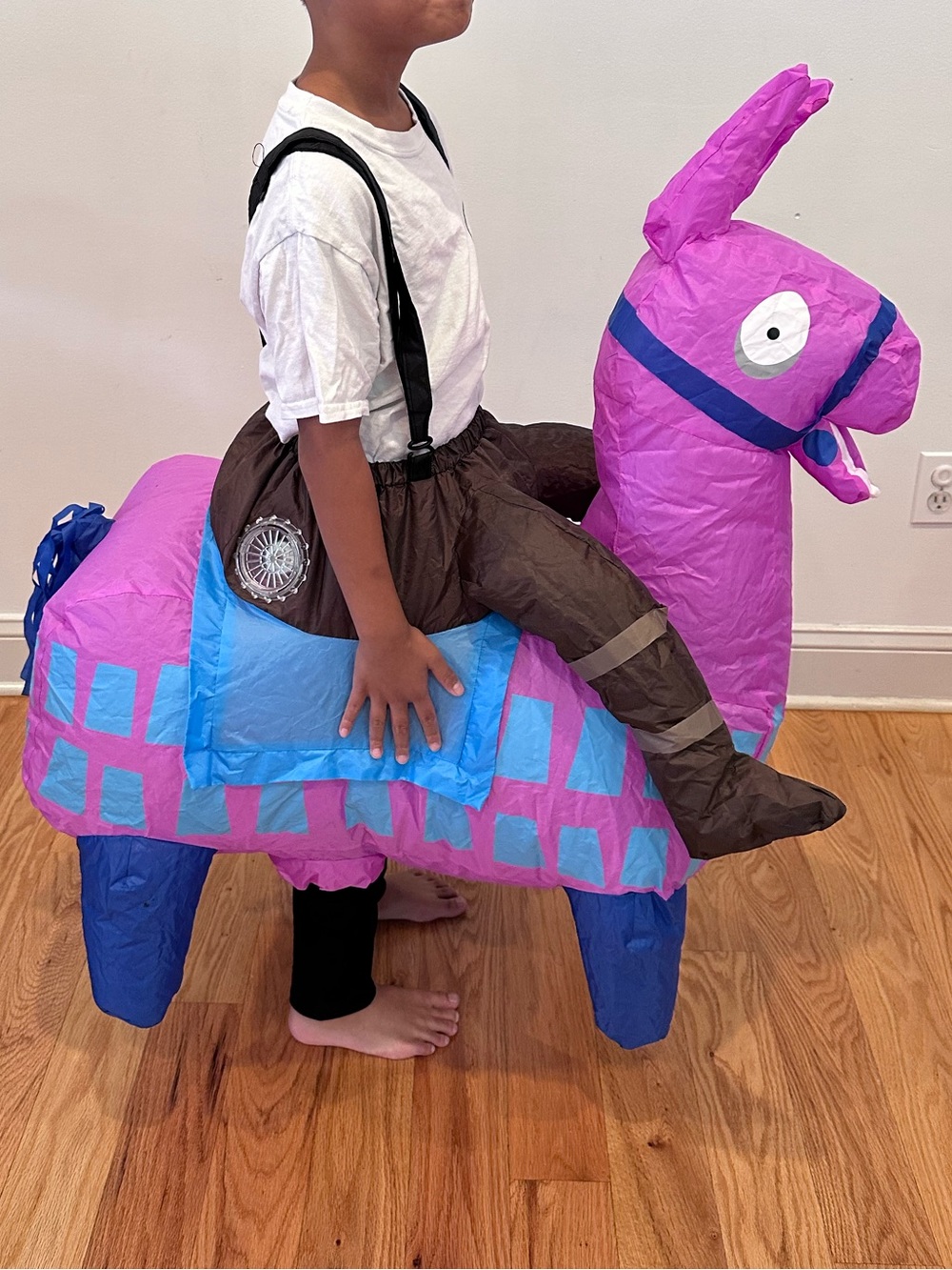 Fortnite Giddy-Up Inflatable Llama Riding Halloween Costume Kids youth